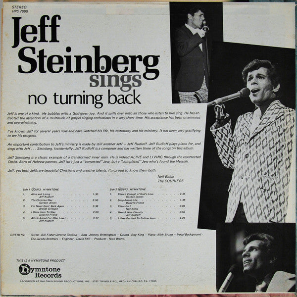 Jeff Steinberg (2) : No Turning Back (LP, Album)