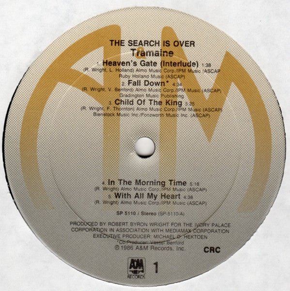 Tramaine* : The Search Is Over (LP, Album, Club)