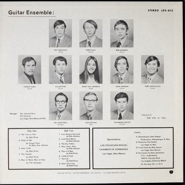 The Guitar Ensemble : The You-N-You (LP, Album)