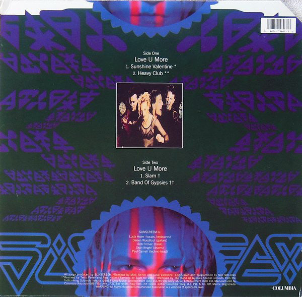Sunscreem : Love U More (12")