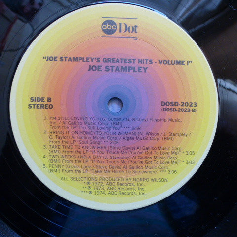 Joe Stampley : Greatest Hits Volume 1 (LP, Comp)
