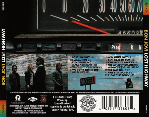 Bon Jovi : Lost Highway (CD, Album)