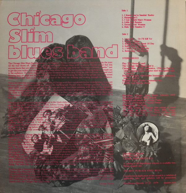Chicago Slim Blues Band : Love Me, Or, I'll Kill Ya! (LP)