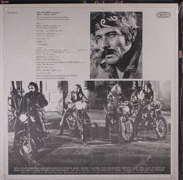 Stu Phillips Featuring Tammy Wynette : Run, Angel, Run (Original Sound Track Recording (LP, Album)