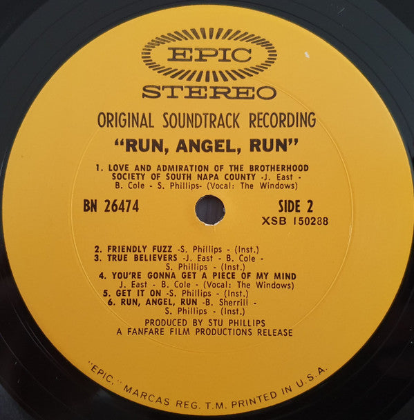 Stu Phillips Featuring Tammy Wynette : Run, Angel, Run (Original Sound Track Recording (LP, Album)