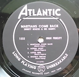 Shorty Rogers And His Giants : Martians Come Back (LP, Album, Mono)
