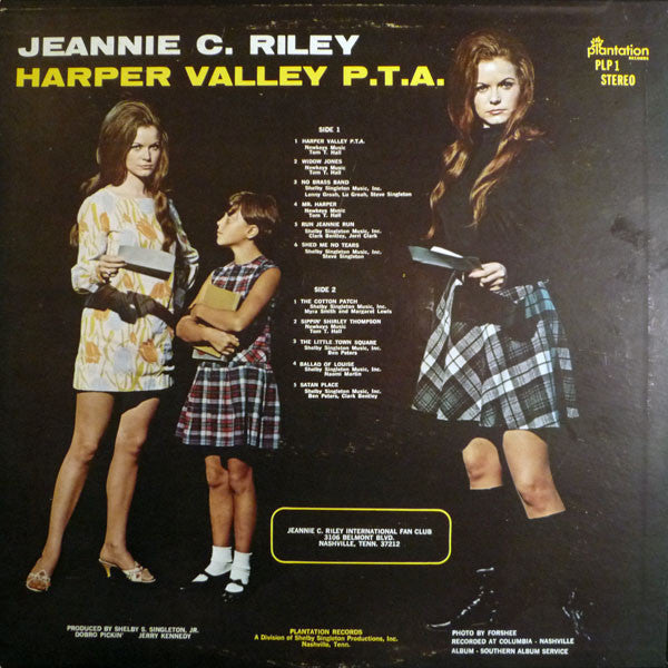 Jeannie C. Riley : Harper Valley P.T.A. (LP, Album)