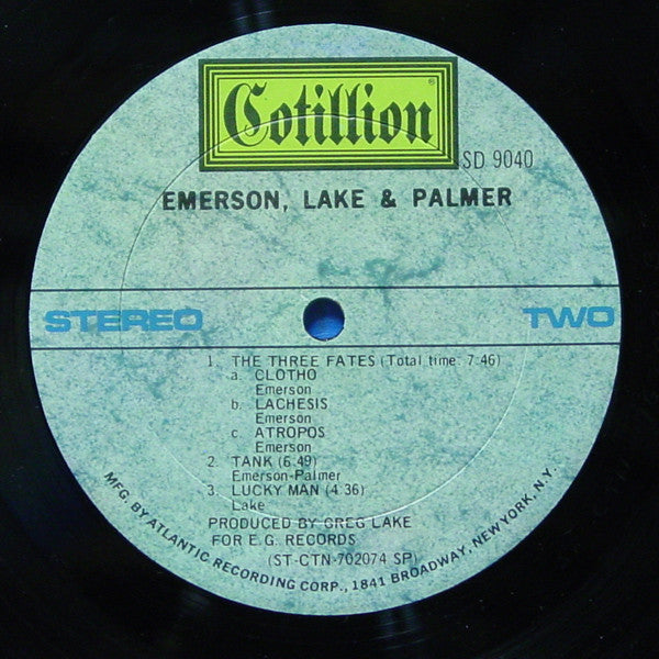 Emerson, Lake & Palmer : Emerson, Lake & Palmer (LP, Album, SP )