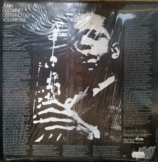 John Coltrane : Coltranology Volume One (LP, Album, Comp, Mono)
