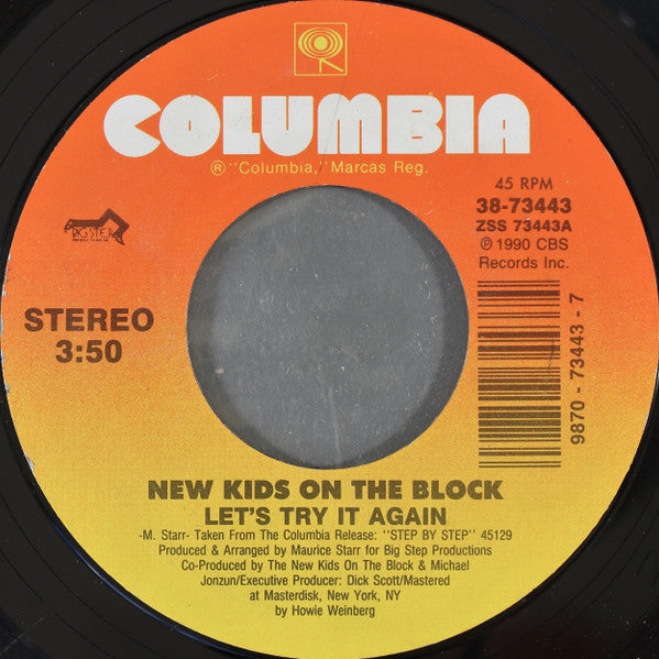 New Kids On The Block : Let's Try It Again (7", Styrene)