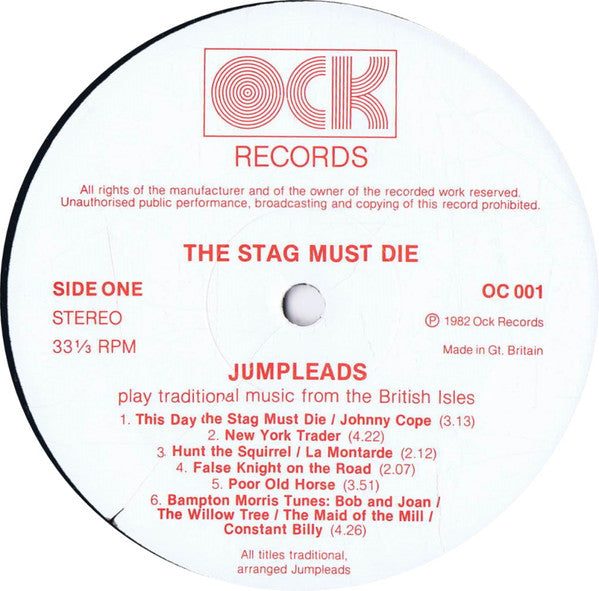 Jumpleads : The Stag Must Die (LP, Album)