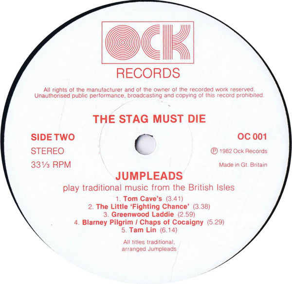 Jumpleads : The Stag Must Die (LP, Album)