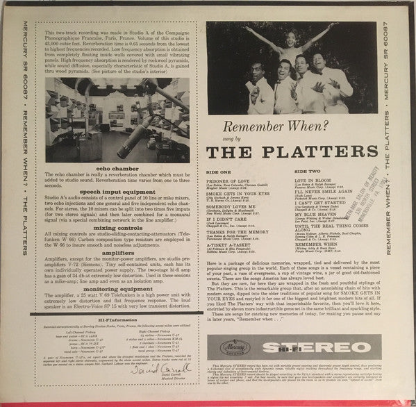 The Platters : Remember When? (LP, Album)