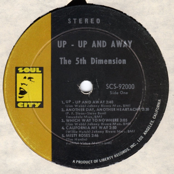The 5th Dimension* : Up, Up And Away (LP, Album, Ind)