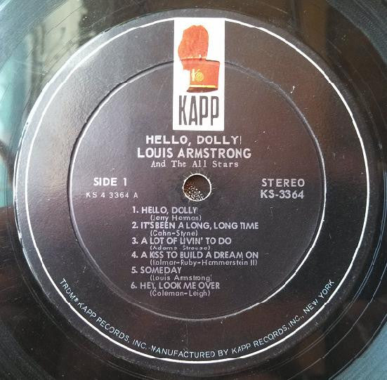 Louis Armstrong : Hello, Dolly! (LP, Album, Ind)