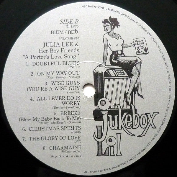 Julia Lee & Her Boy Friends : A Porter's Love Song (LP, Album, Comp, Mono)