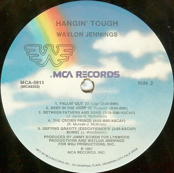 Waylon Jennings : Hangin' Tough (LP, Album)