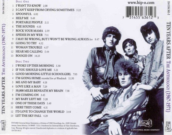 Ten Years After : Anthology (1967-1971) (2xCD, Comp)