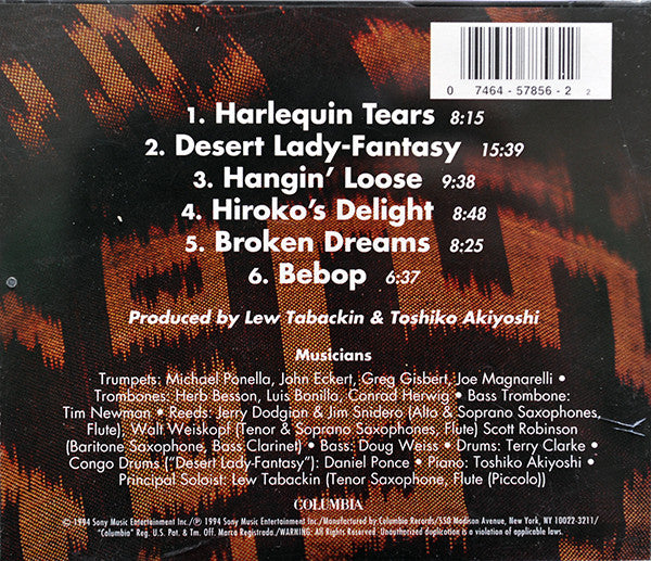 Toshiko Akiyoshi Jazz Orchestra Featuring Lew Tabackin : Desert Lady / Fantasy (CD, Album)