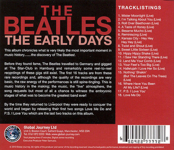 The Beatles : The Early Days (CD, Comp)