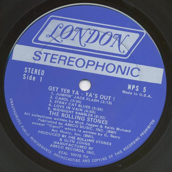 The Rolling Stones : Get Yer Ya-Ya's Out! - The Rolling Stones In Concert (LP, Album, RP, Ter)