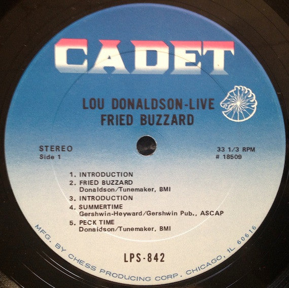 Lou Donaldson : Live: Fried Buzzard (LP, Album)