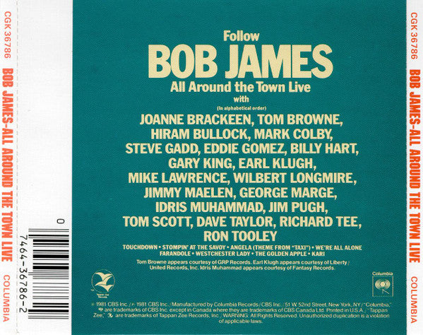 Bob James : All Around The Town (CD, Album, RE)