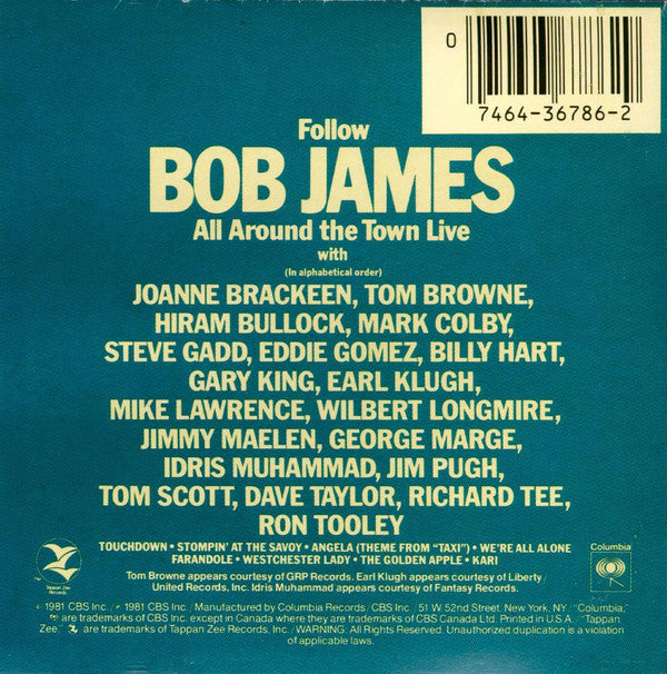 Bob James : All Around The Town (CD, Album, RE)
