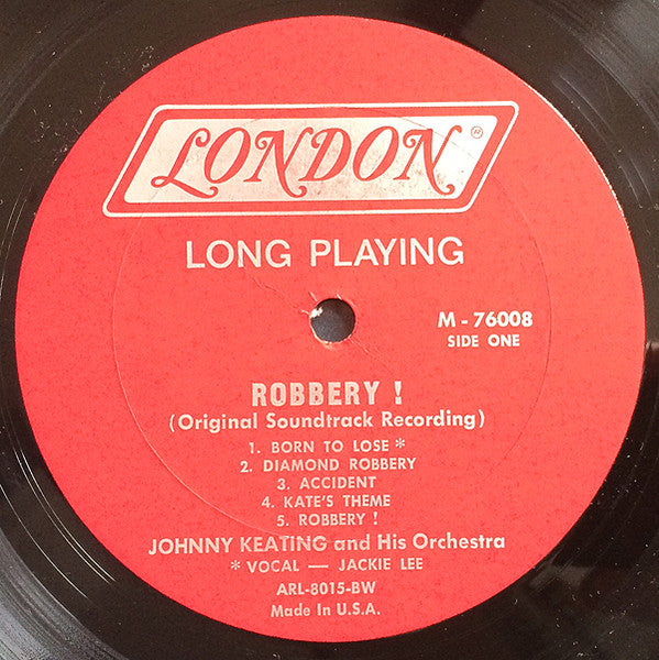Johnny Keating & His Orchestra* : Robbery (Original Sound Track) (LP, Mono)
