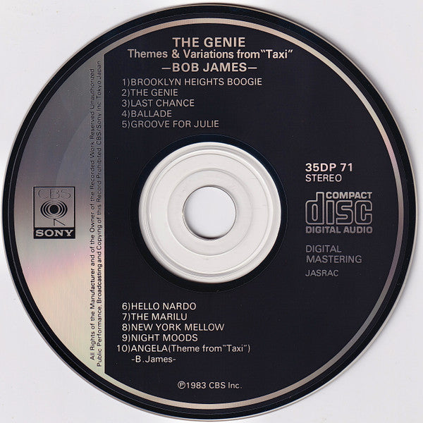 Bob James : The Genie: Themes & Variations From The TV Series "Taxi" (CD, Album)