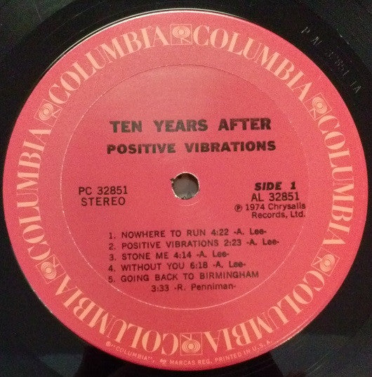 Ten Years After : Positive Vibrations (LP, Album, Pit)
