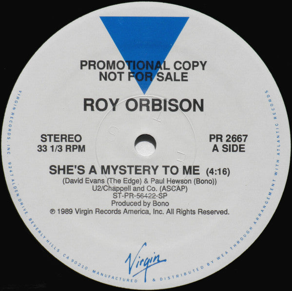 Roy Orbison : She's A Mystery To Me (12", Promo)