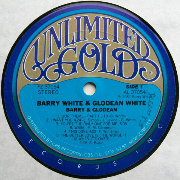Barry White & Glodean White : Barry & Glodean (LP, Album)