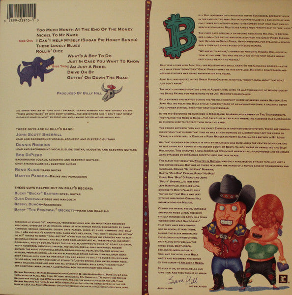 Billy Hill (2) : I Am Just A Rebel (LP, Album)