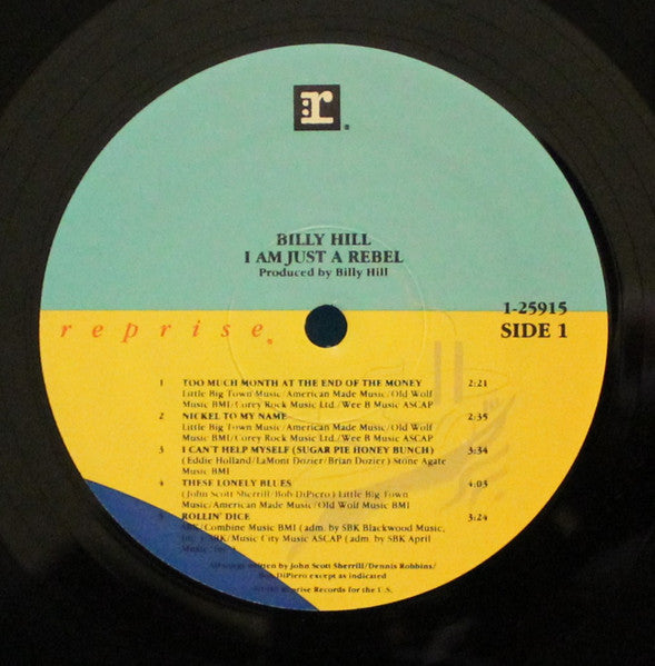 Billy Hill (2) : I Am Just A Rebel (LP, Album)