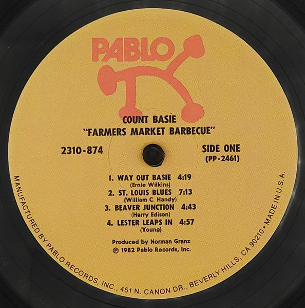Count Basie Big Band : Farmers Market Barbecue (LP, Album)