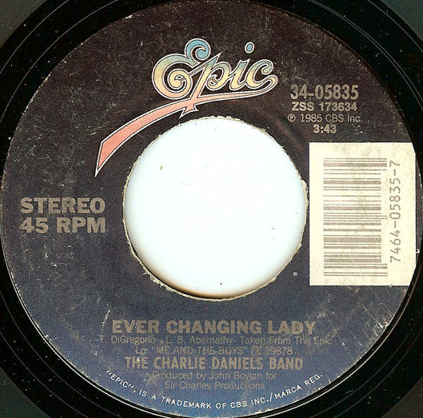 The Charlie Daniels Band : Drinkin' My Baby Goodbye (7", Single, Styrene, Car)