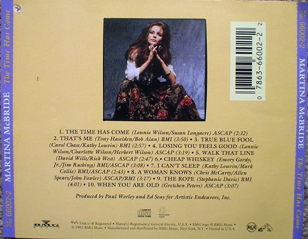 Martina McBride : The Time Has Come (CD, Album)