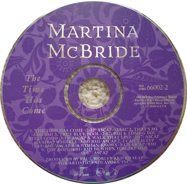 Martina McBride : The Time Has Come (CD, Album)