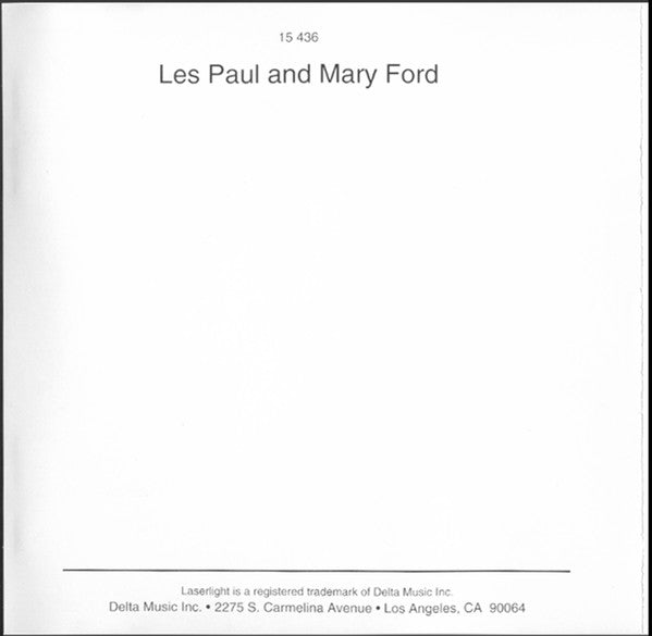 Les Paul & Mary Ford : The World Is Waiting For The Sunrise (CD, Comp, Mono)