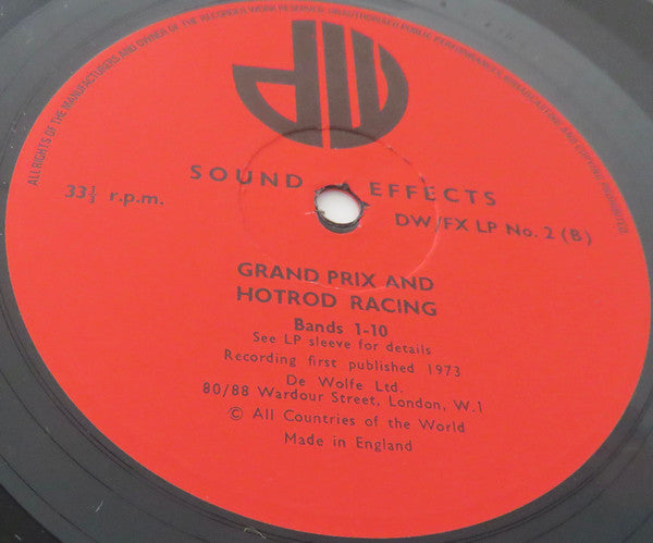 No Artist : Grand Prix And Hotrod Racing (LP)