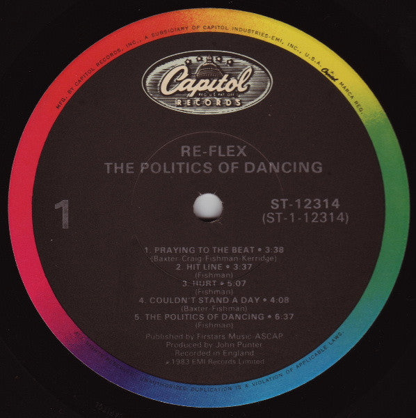 Re-Flex (2) : The Politics Of Dancing (LP, Album)