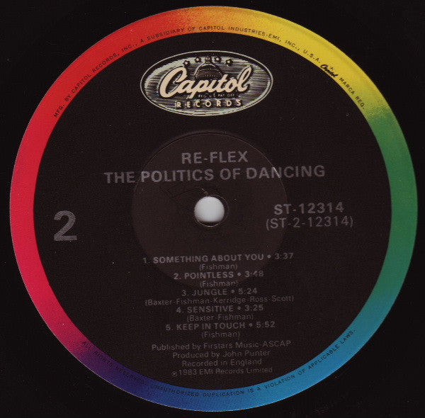 Re-Flex (2) : The Politics Of Dancing (LP, Album)