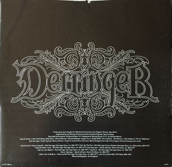 Derringer (2) : Sweet Evil (LP, Album, Promo, Ter)