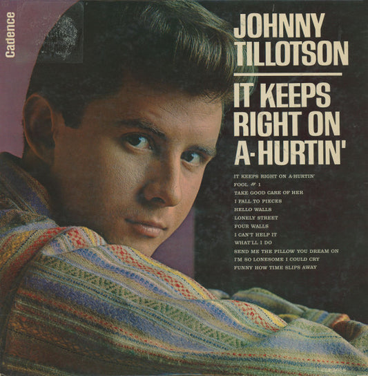 Johnny Tillotson : It Keeps Right On A-Hurtin (LP, Album, Mono)