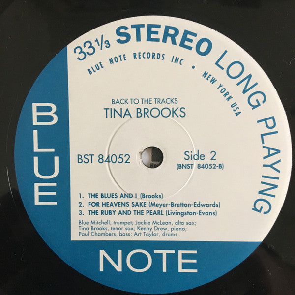 Tina Brooks : Back To The Tracks (LP, Album, RE, 180)