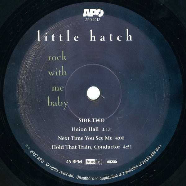 Little Hatch : Rock With Me Baby (2x12", Album, 180)
