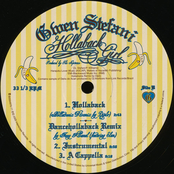 Gwen Stefani : Hollaback Girl (Remixes) (12")