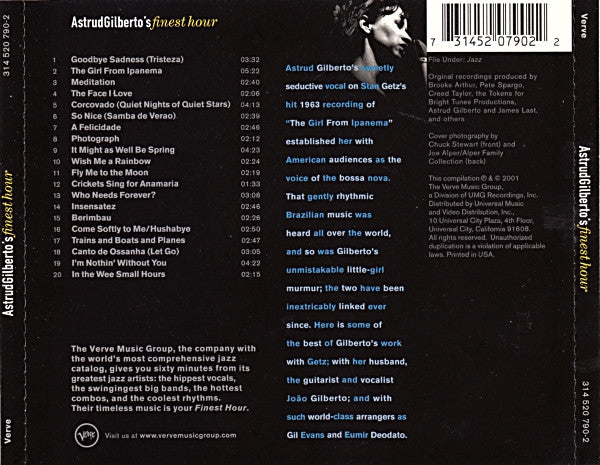 Astrud Gilberto : Astrud Gilberto's Finest Hour (CD, Comp)