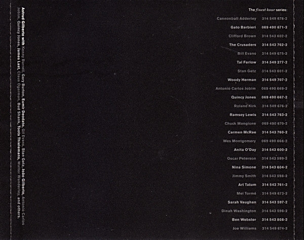 Astrud Gilberto : Astrud Gilberto's Finest Hour (CD, Comp)